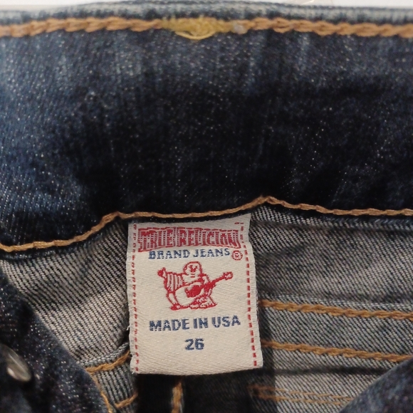 True Religion dark wash straight jean - Picture 3 of 4